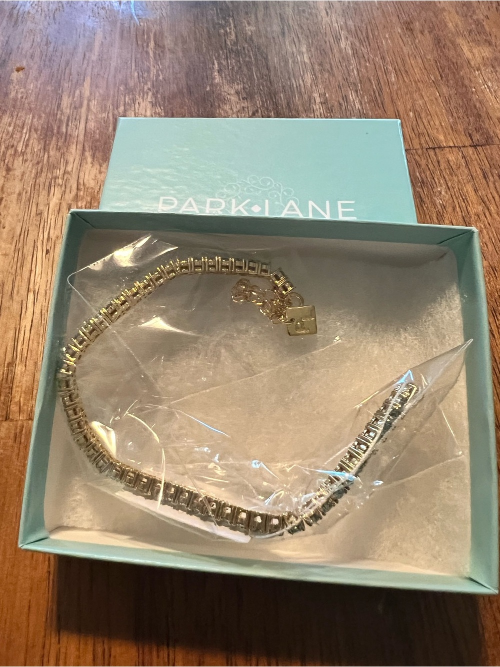 Park Lane SEAFOAM Micro Impression Bracelet, Light Green Crystal CZs, 7”+2”, NWT - Picture 10 of 10